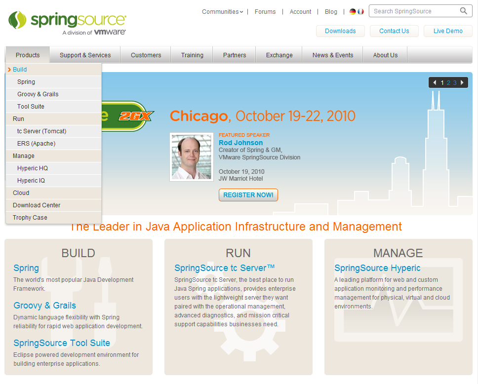 SpringSource Corporate Website